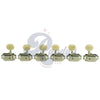 Kluson Tuners (Deluxe Series) w/ Oval Buttons (L3+R3) Single-Line - Fits Gibson® CLOSEOUT
