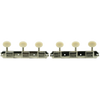 Kluson Tuners (Deluxe Series) w/ Oval Buttons (3-On-Plate) Single-Line - Fits Gibson®