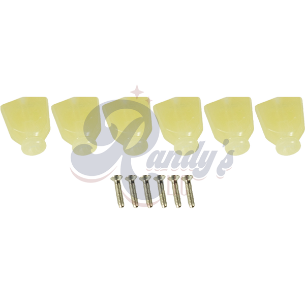 Kluson Replacement Tuner Buttons for Revolution & Plus Series (6-Pack) Keystone - Fits Grover®