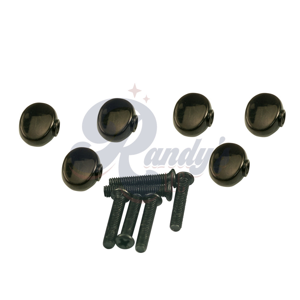 Kluson Replacement Tuner Buttons for Revolution & Plus Series (6-Pack) Small Oval - Fits Grover®