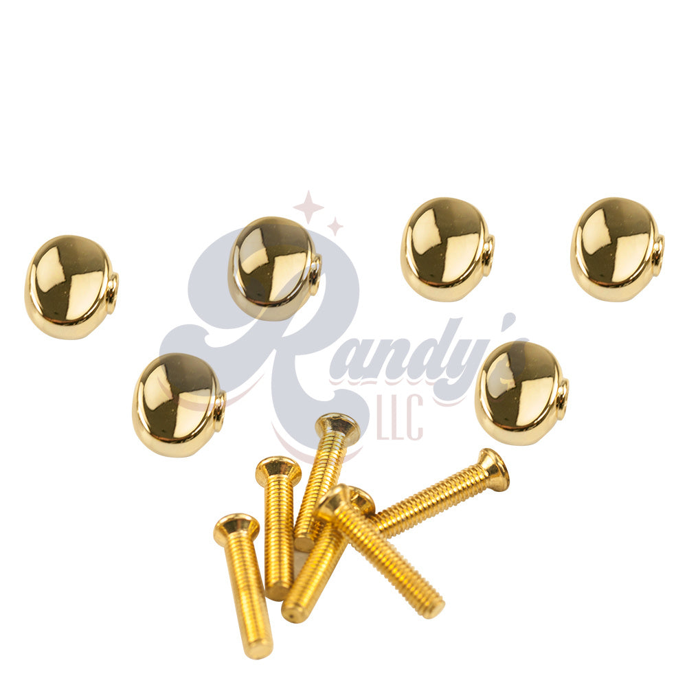 Kluson Replacement Tuner Buttons for Revolution & Plus Series (6-Pack) Small Oval - Fits Grover®
