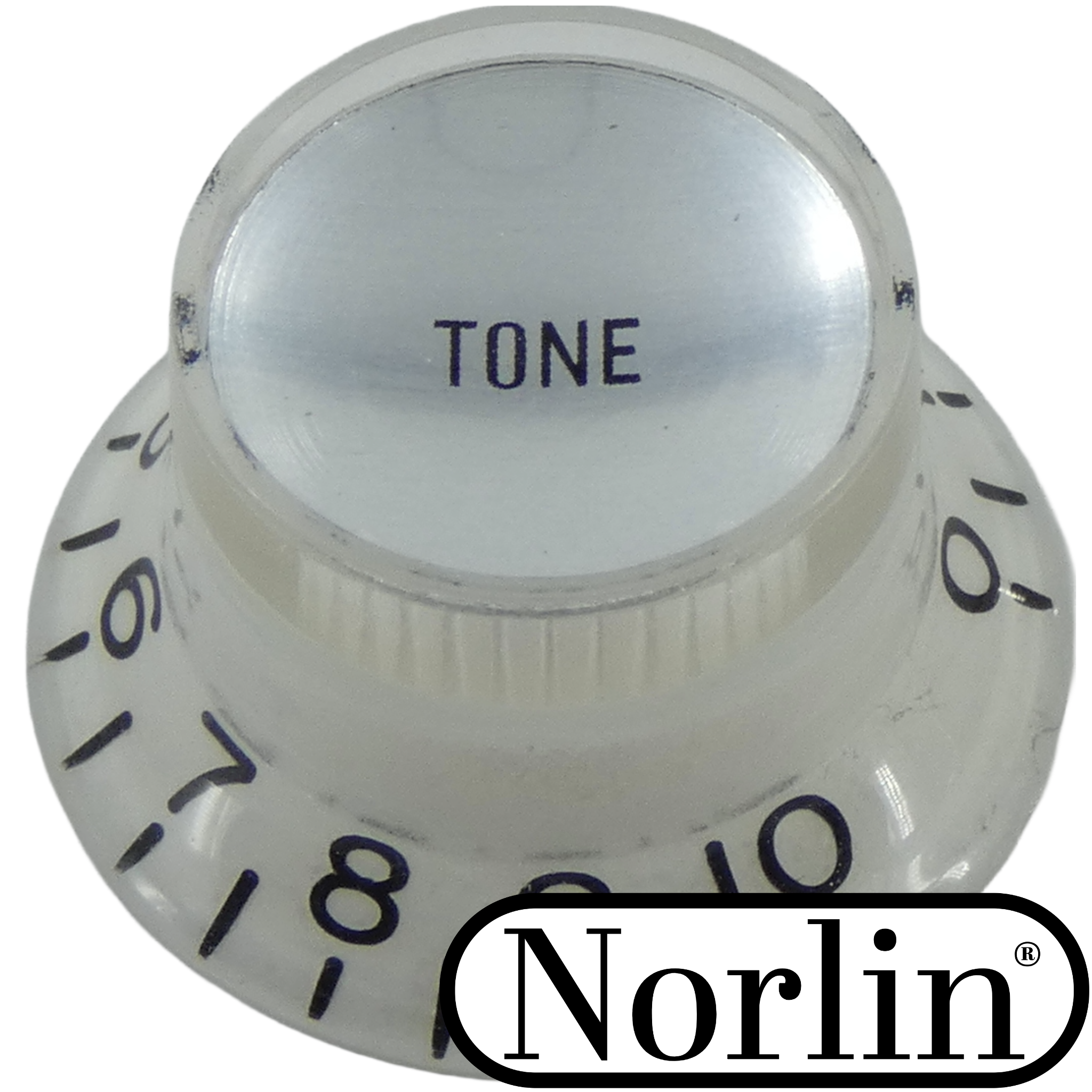 Embossed Low Top Hat Reflector Tone MOD Knob for Gibson® Guitars