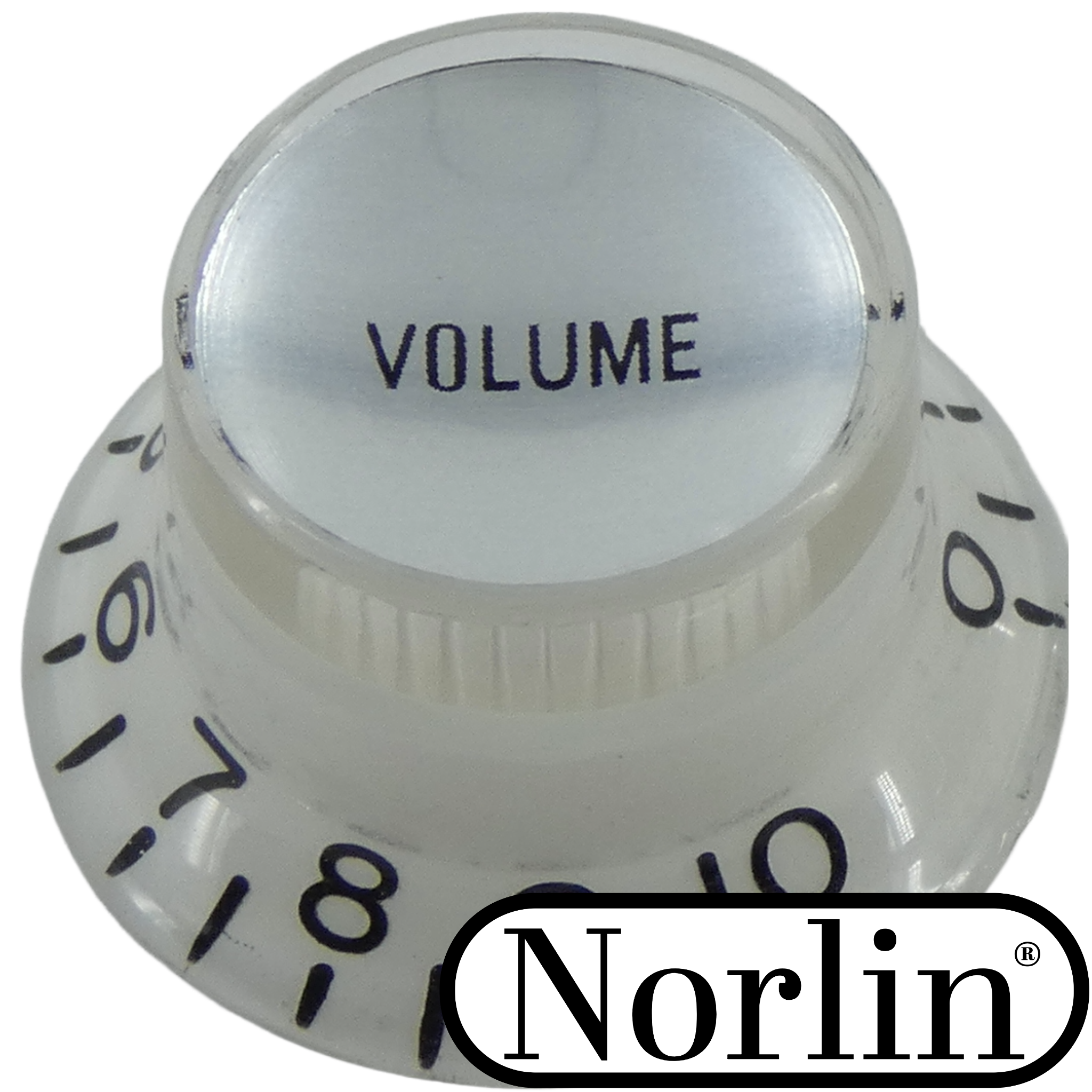 Embossed Low Top Hat Reflector Volume MOD Knob for Gibson® Guitars