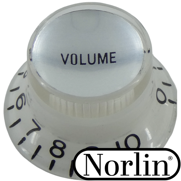 Embossed Low Top Hat Reflector Volume MOD Knob for Gibson® Guitars