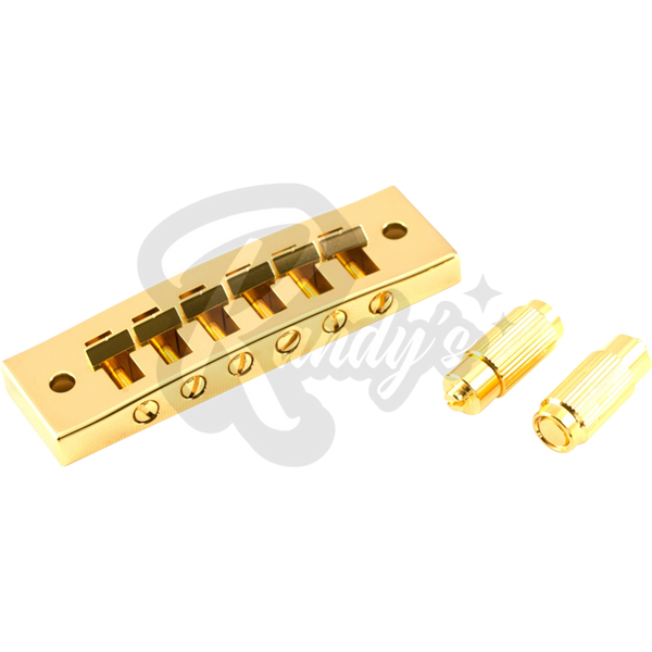 "Harmonica" Tune-O-Matic TOM Bridge w/ Posts (Bell Brass) - Fits Gibson®