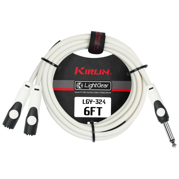 Kirlin LGY-324, LightGear Y-Cable 1/4'' MONO M - 2-1/4'' MONO F