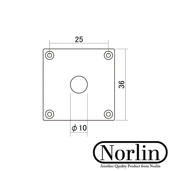 Historic Square Jack Plate for Gibson® Guitars