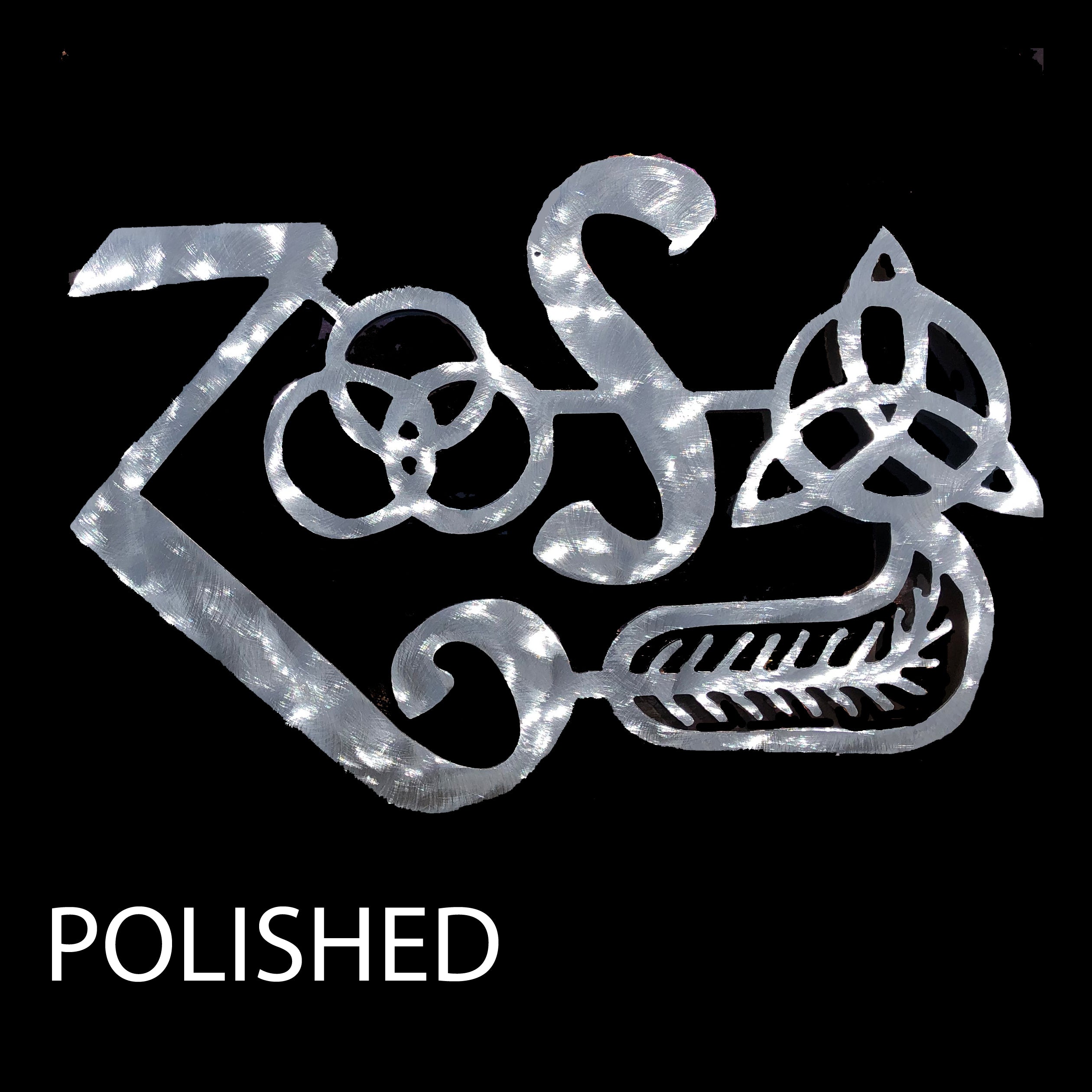 Led Zeppelin Zoso Four Symbols Metal Art