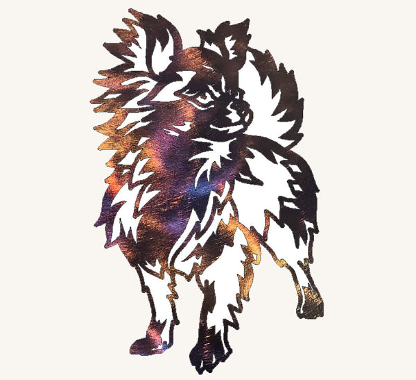 Long-Haired Chihuahua Metal Art