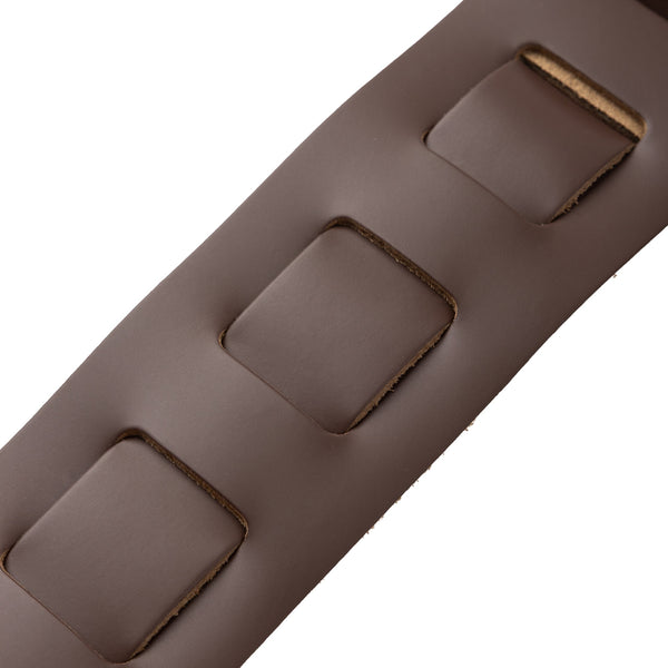 Levy's M26PD 3" Top-Grain Leather Guitar Strap – Brown/Cream