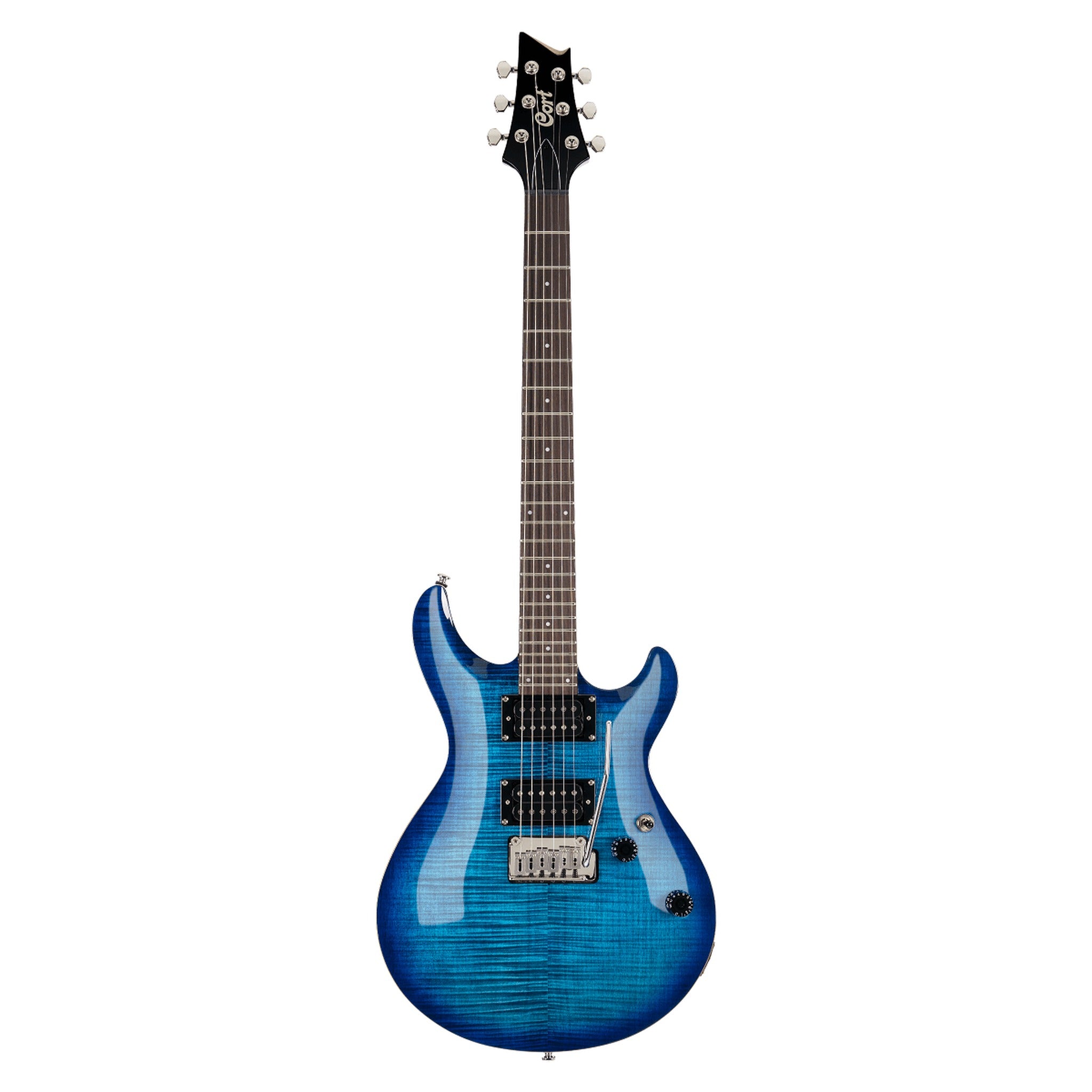 Cort M600T Electric Guitar with Tremolo in Blue Burst, photo 1