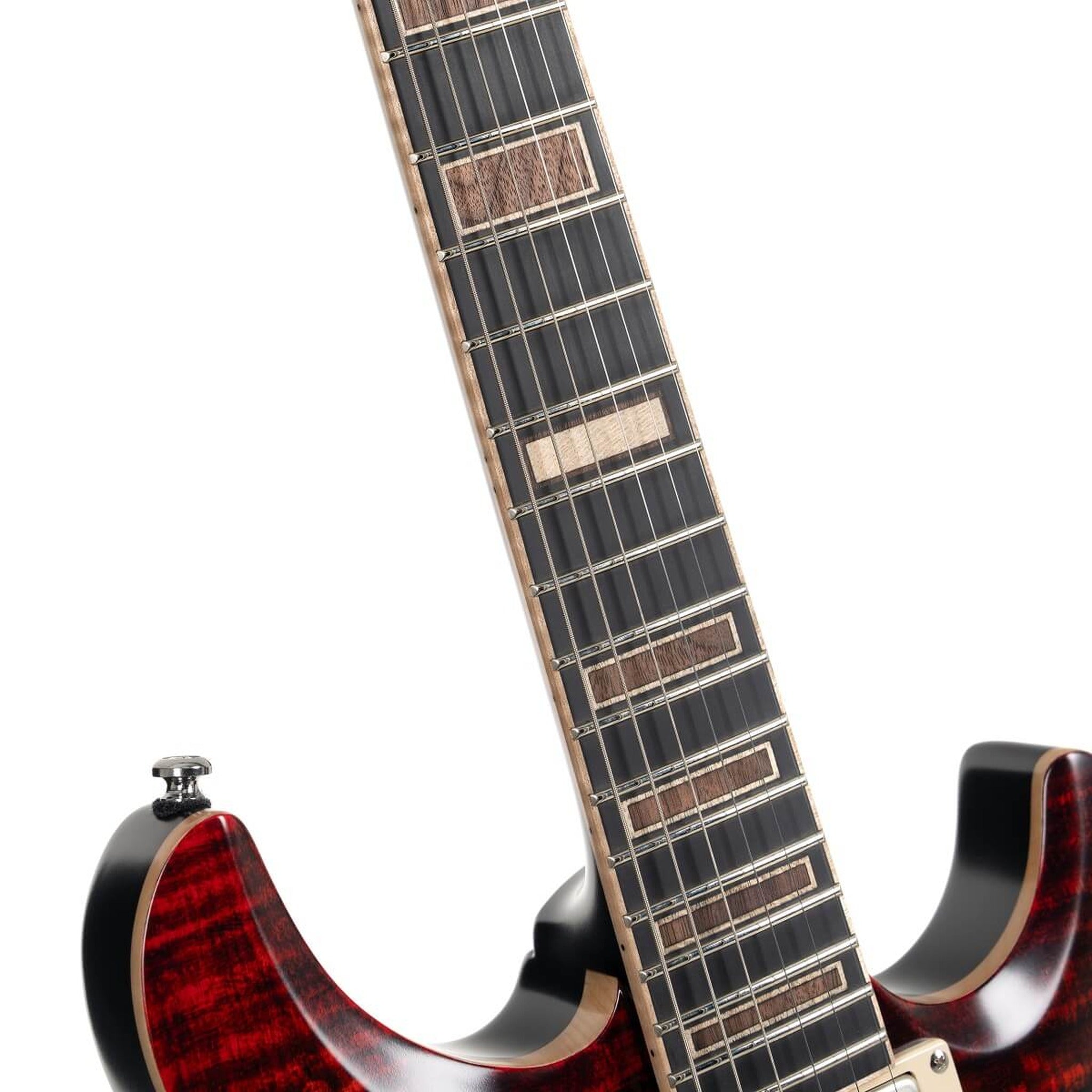 Cort M900 Semi-Hollow Electric Guitar with Piezo in Flaming Burst, photo 8