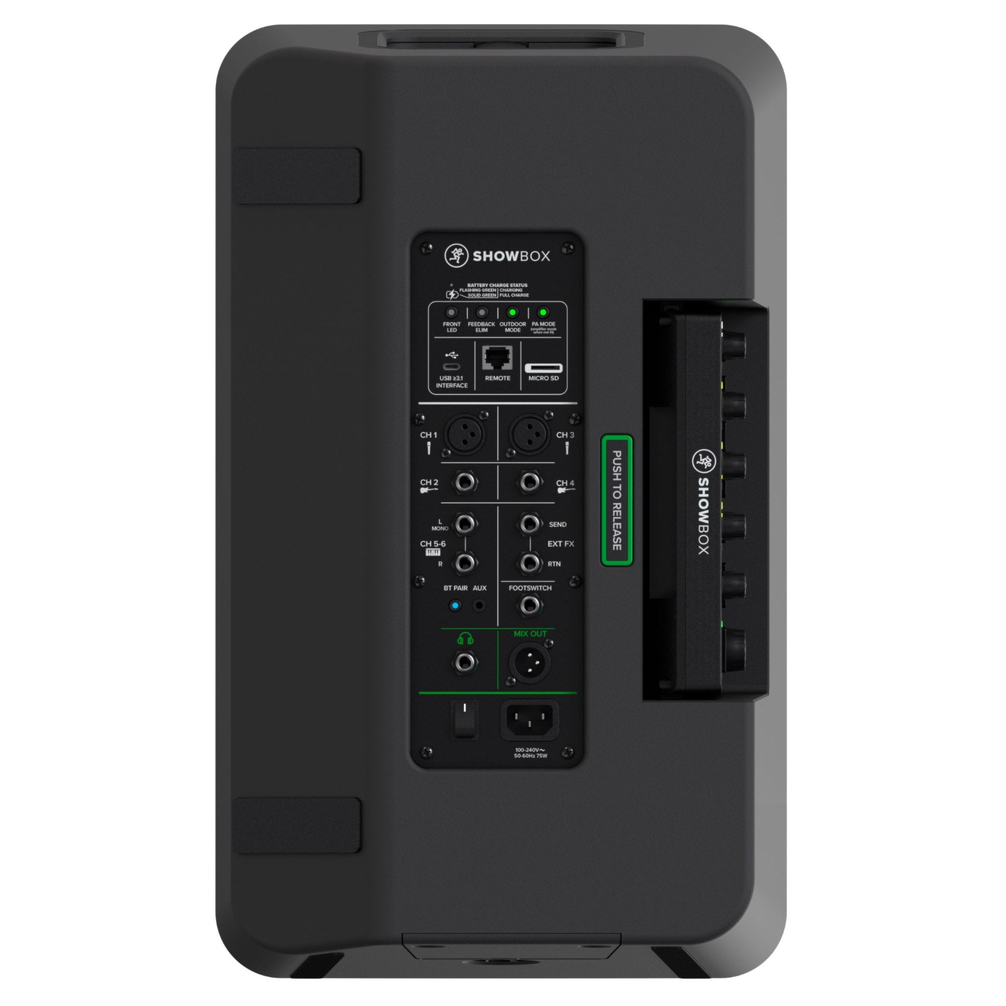 Mackie SHOWBOX All-In-One Battery Powered Performance Rig Item ID: SHOWBOX-U