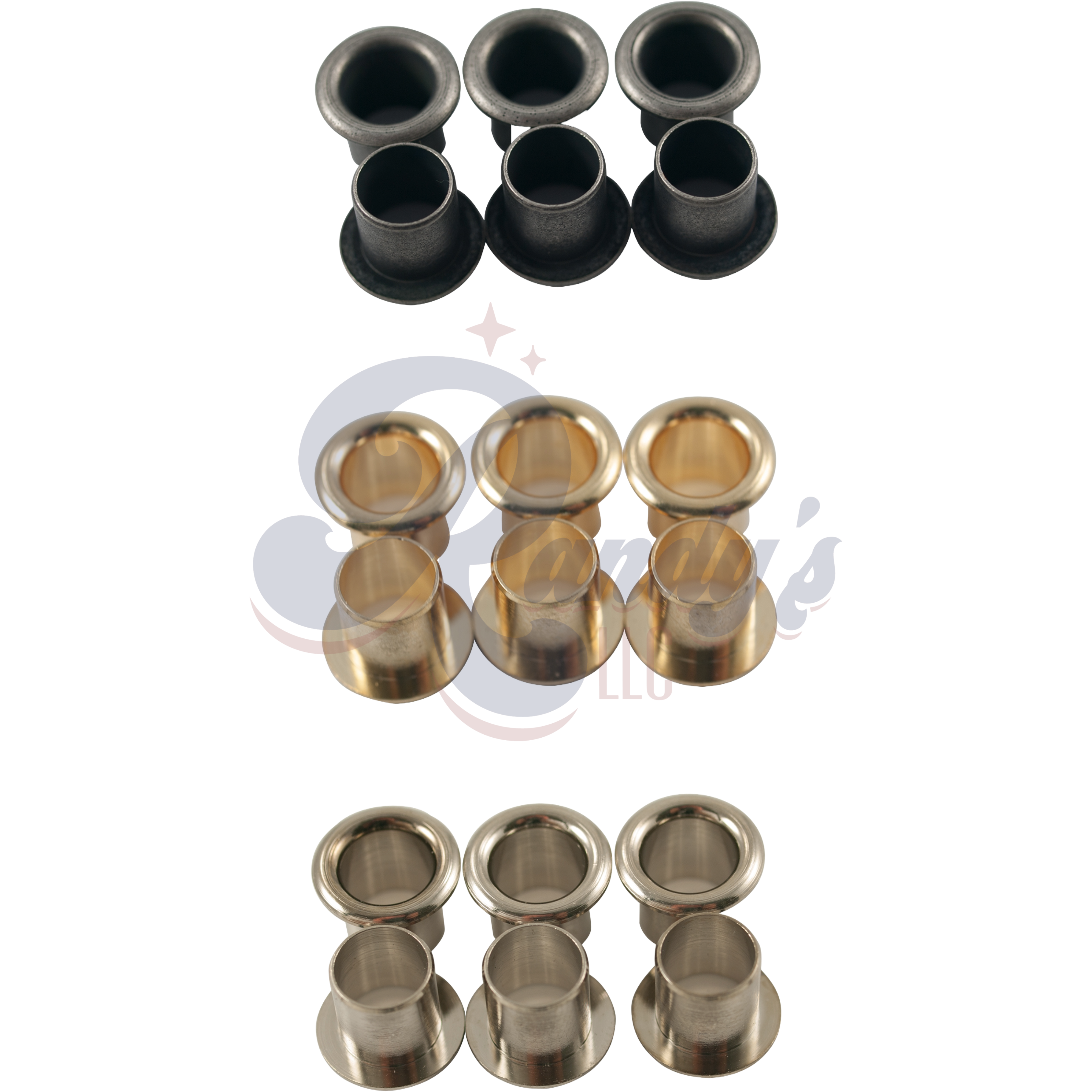 Kluson Replacement Stamped Eyelet Bushings for Deluxe & Supreme Series (6-Pack) - Fits Gibson®