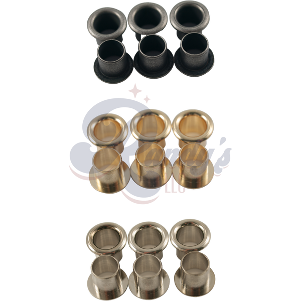 Kluson Replacement Stamped Eyelet Bushings for Deluxe & Supreme Series (6-Pack) - Fits Gibson®