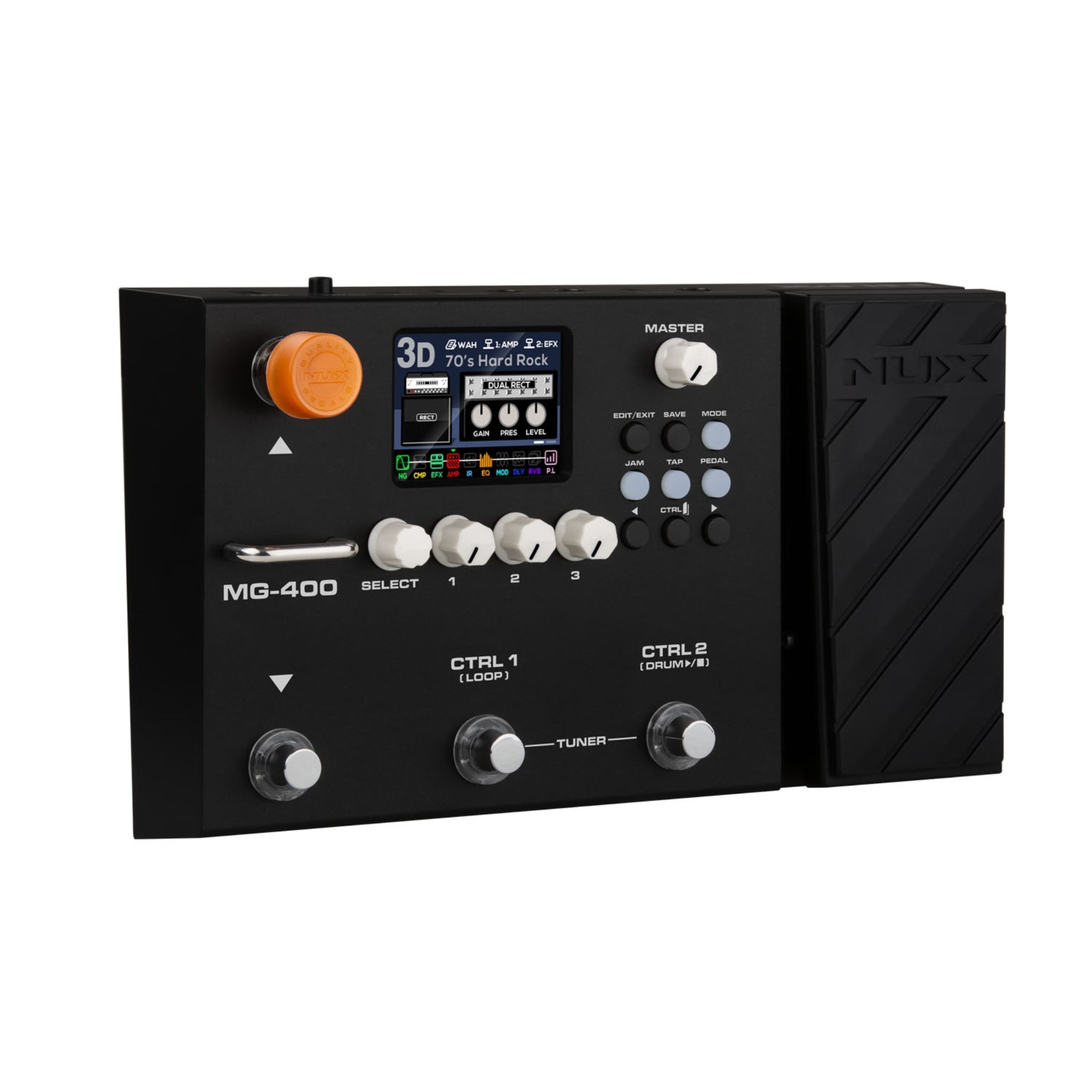 NUX MG-400 multi-effects — practice and recording with USB interface
