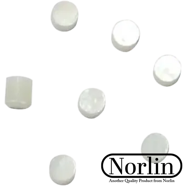 Mother of Pearl Side Position Dots & Inlays for Guitar (10-Pack)