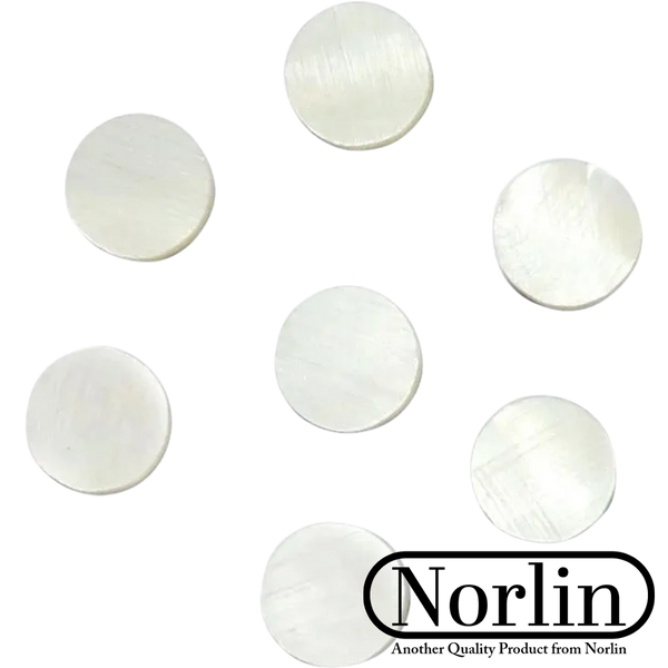 Mother of Pearl Side Position Dots & Inlays for Guitar (10-Pack)