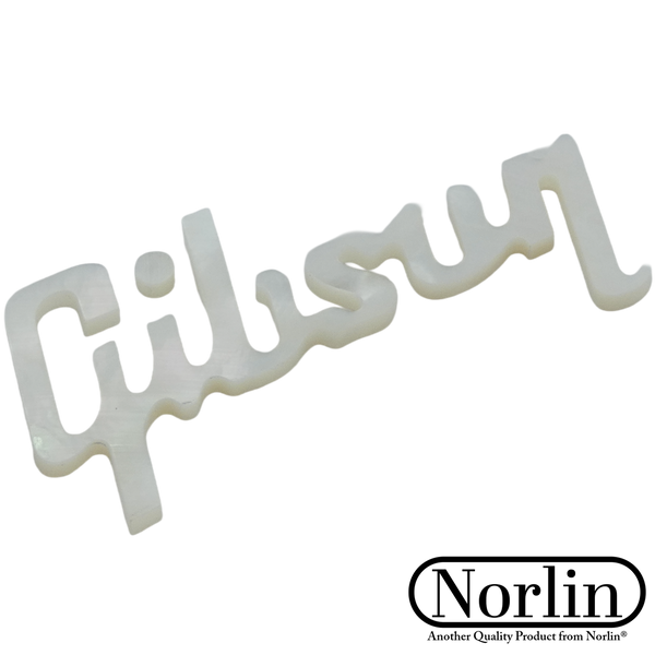 Mother of Pearl Replacement Headstock Logo Inlay for Gibson® Guitars