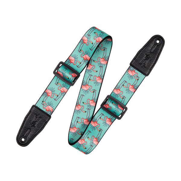 Levy's MPD2-121 Polyester Guitar Strap – Flamingos