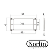 Humbucker Pickup Tapered Mounting Ring (Cream) for Gibson® Guitars
