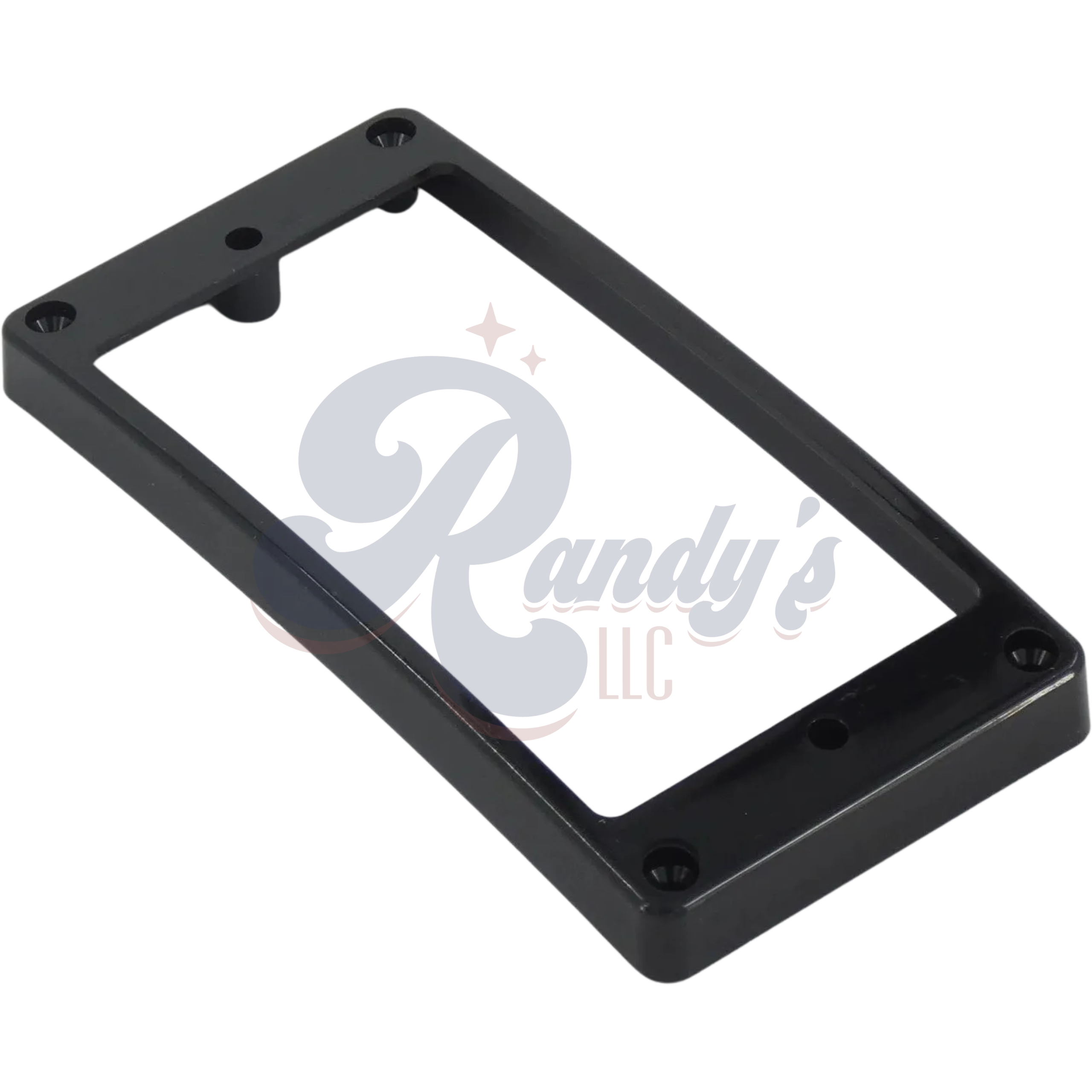 Humbucker Mounting Ring (Tapered w/ Curved Top & Bottom) Black - CLOSEOUT