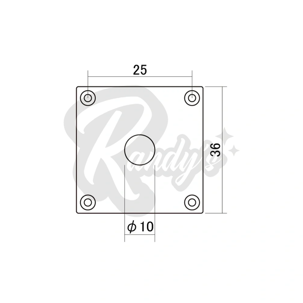 "Master Relic Collection" Historic Square Jack Plate - Fits '59 1959 R9 Gibson® Les Paul®