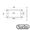 Humbucker Pickup Tapered Mounting Ring (Light Cream) for Gibson® Guitars