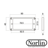 Humbucker Pickup Tapered Mounting Ring (Light Cream) for Gibson® Guitars