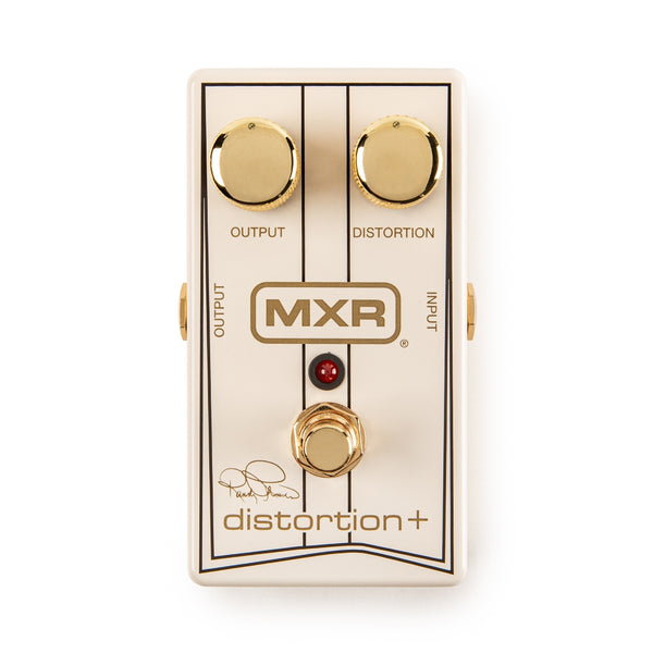 MXR Randy Rhoads Distortion+ Concorde Special Edition guitar pedal in white with gold accents
Limited edition MXR Distortion Plus Concorde pedal with vintage pinstripe design
Close-up of MXR Randy Rhoads Distortion+ Concorde Special Edition knobs and circuit area
Guitarist using MXR Randy Rhoads Distortion+ Concorde Special Edition on a pedalboard
Collector view of MXR Randy Rhoads Concorde pedal with booklet and certificate
MXR Distortion Plus Concorde Special Edition on pedalboard with other effects
