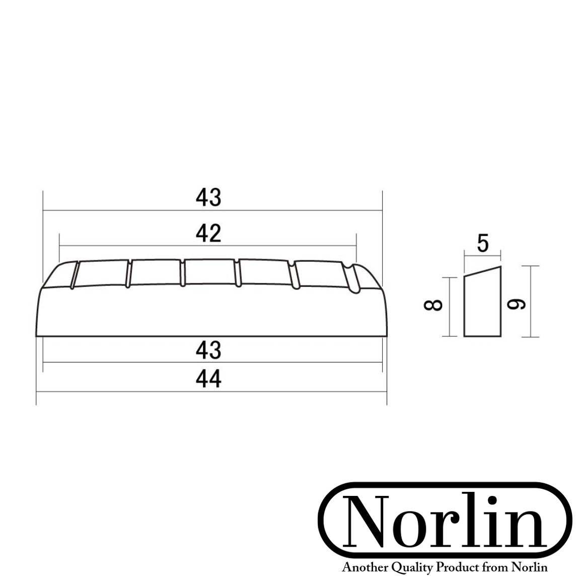 Brass Shaped & Slotted Nut for Gibson® Guitars