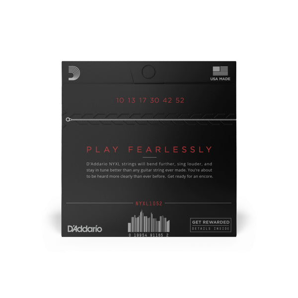 D'Addario NYXL1052 Nickel Wound Electric Guitar Strings Light Top/Heavy Bottom (10-52)