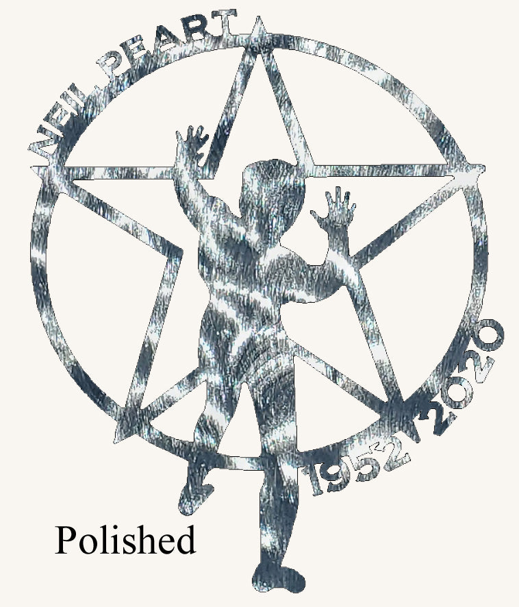 Neil Peart of Rush Tribute Metal Art