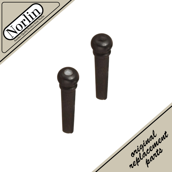 Ebony Bridge Pins for Gibson® Acoustic Guitars (6-Pack)