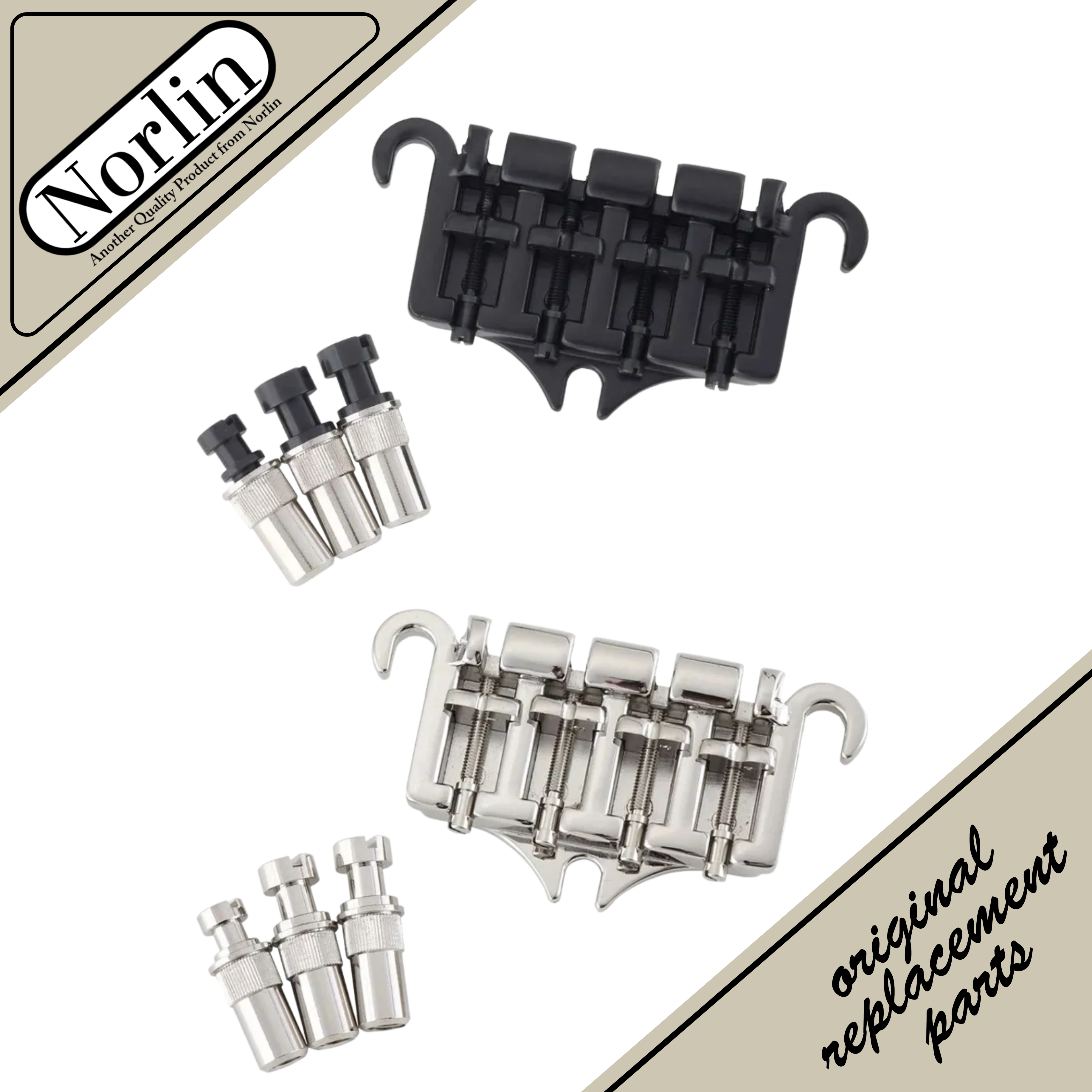 3-Point Bass Bridge for Gibson® Ripper® & SG® Bass Guitars