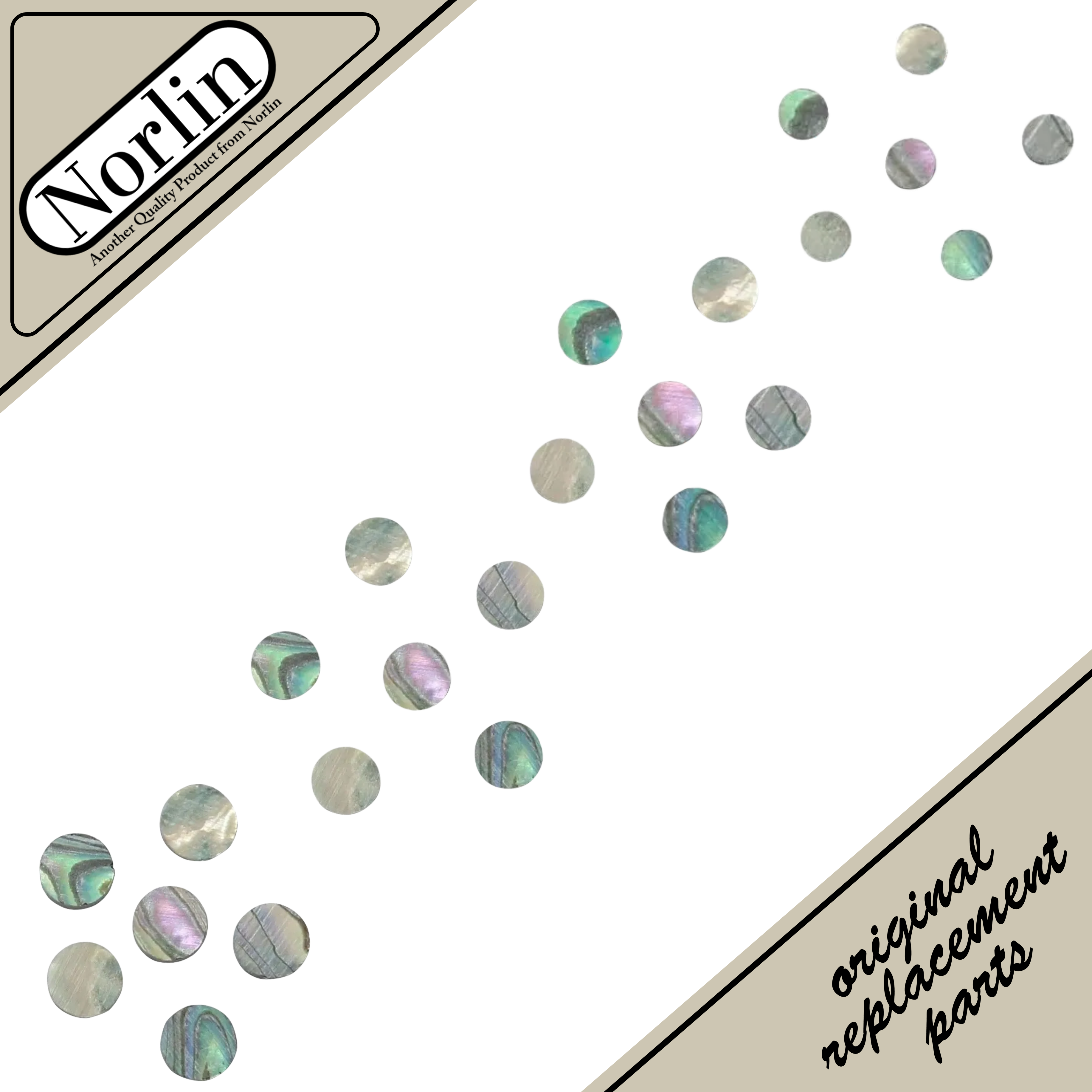 Abalone Side Position Dots & Inlays for Guitar (10-Pack)
