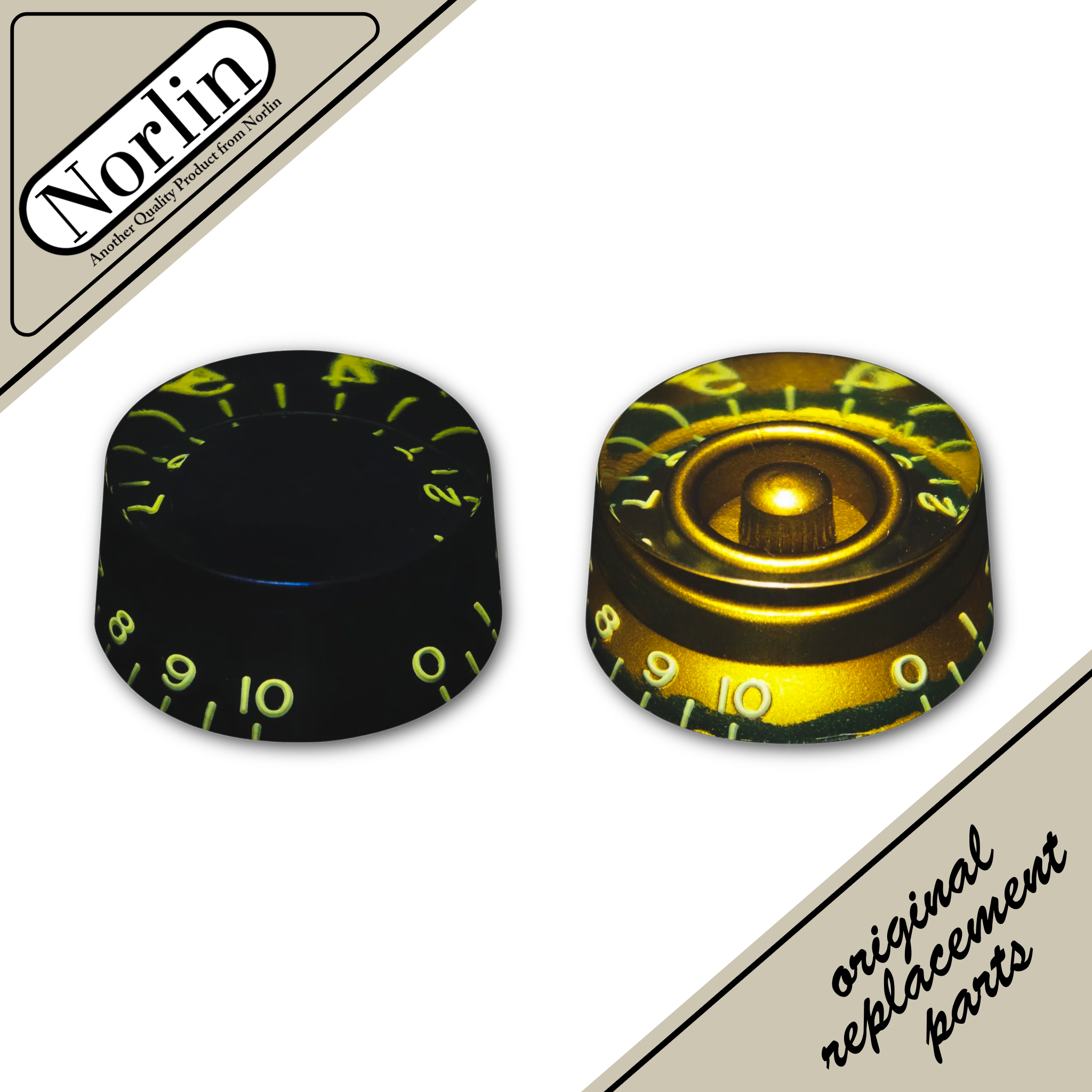 Embossed Aged Relic Vintage Speed Knob for Gibson® Guitars