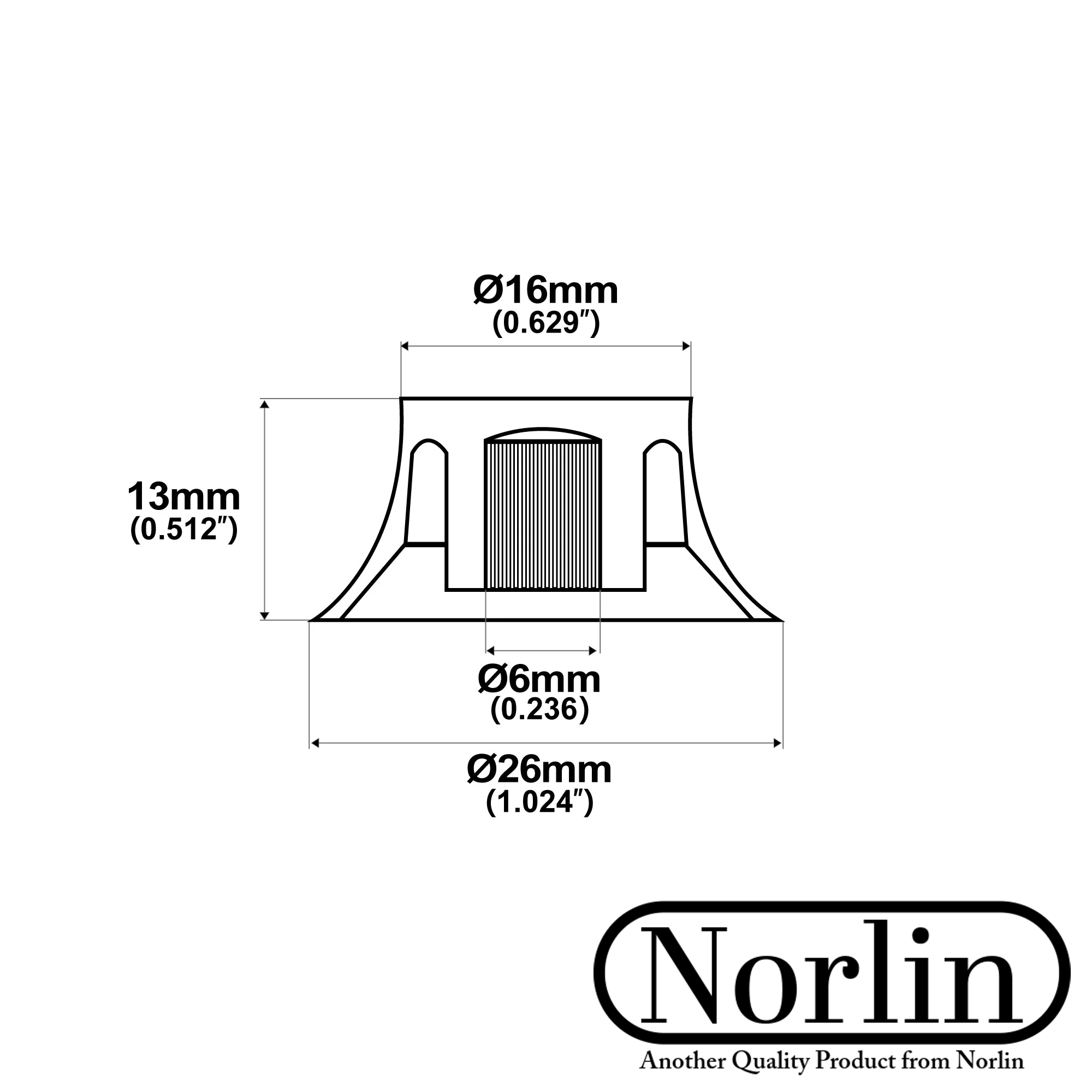 Embossed Bell Knob for Gibson® Guitars