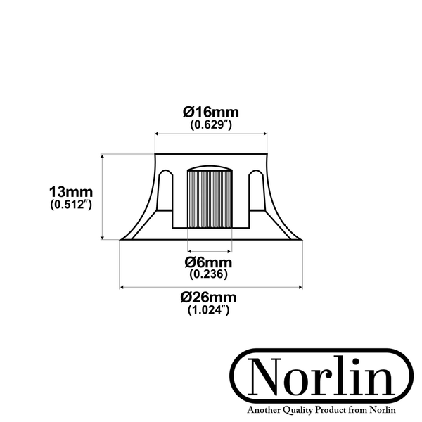 Embossed Bell Knob for Gibson® Guitars