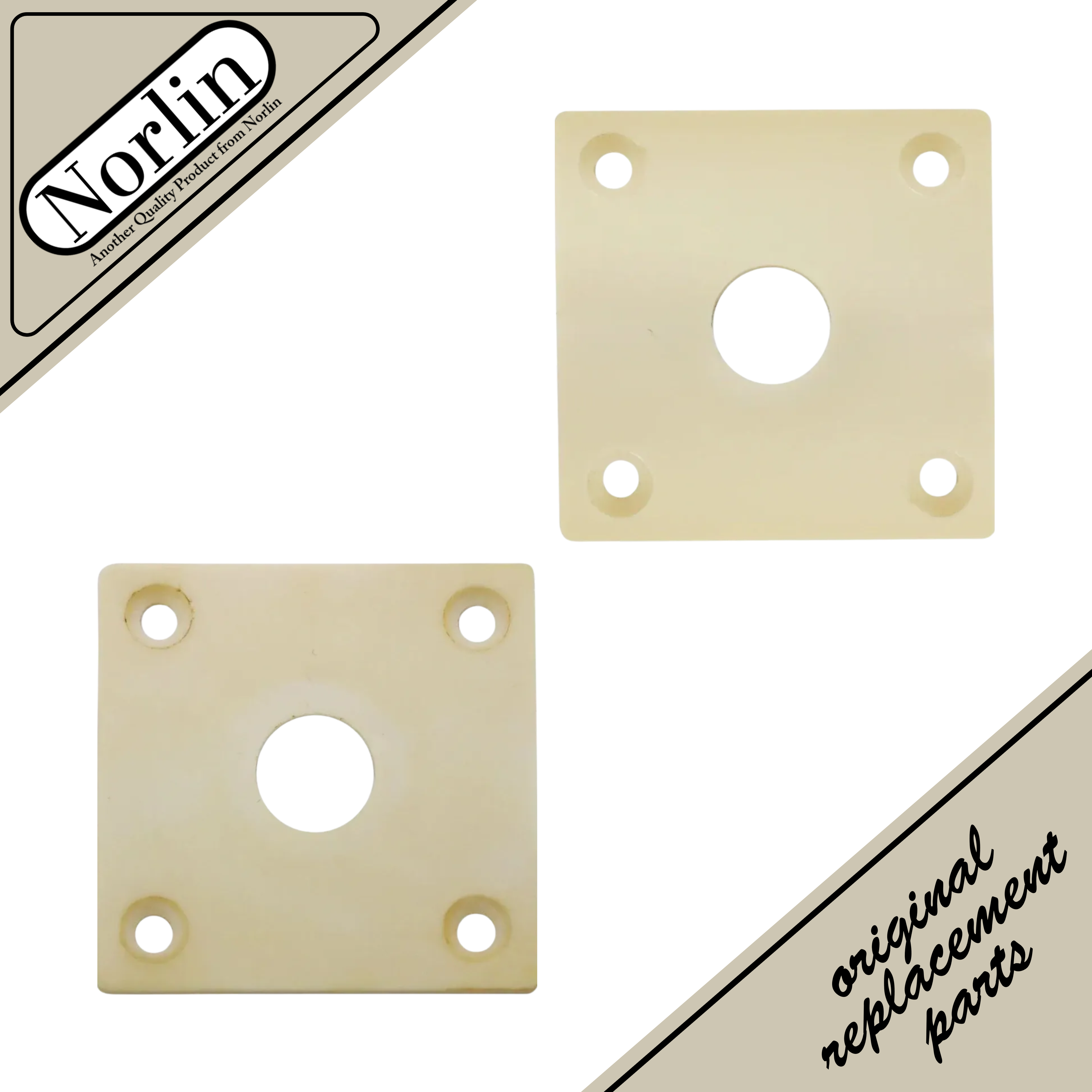 Historic Square Jack Plate for Gibson® Guitars