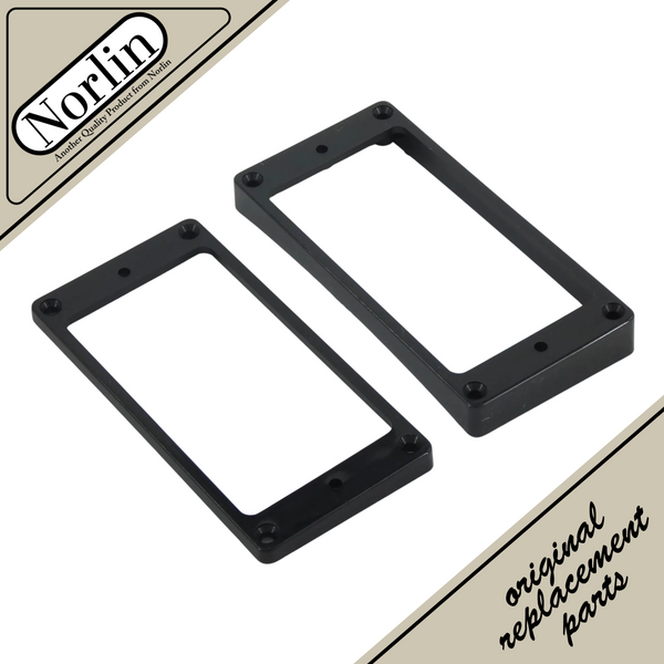 Humbucker Pickup Carved-Top Mounting Ring (Black) for Gibson® Guitars