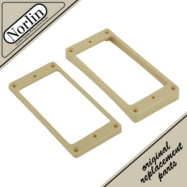 Humbucker Pickup Carved-Top Mounting Ring (Cream) for Gibson® Guitars