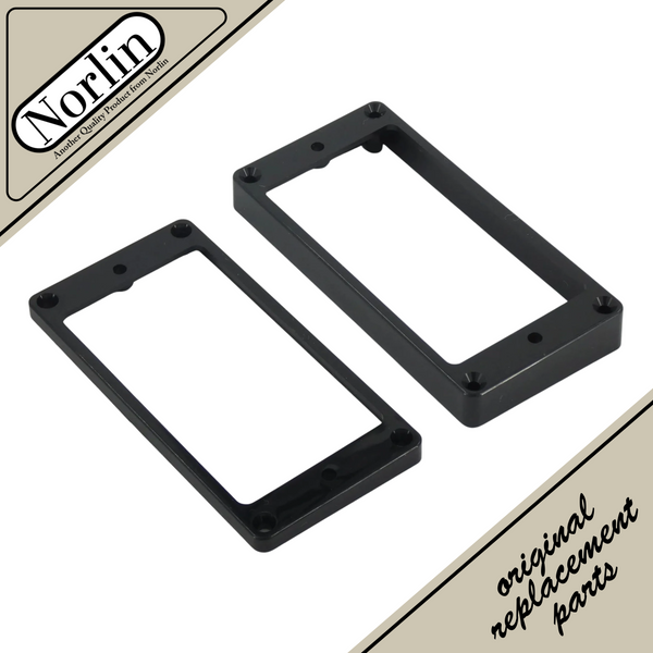 Humbucker Pickup Flat Mounting Ring (Black) for Gibson® Guitars