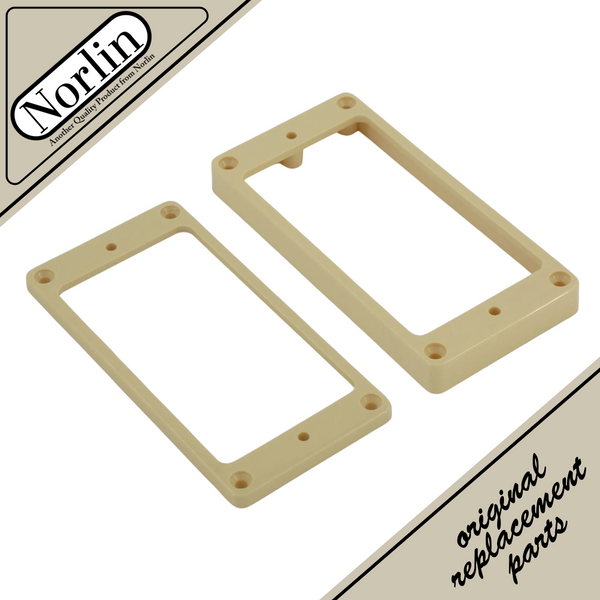 Humbucker Pickup Flat Mounting Ring (Cream) for Gibson® Guitars