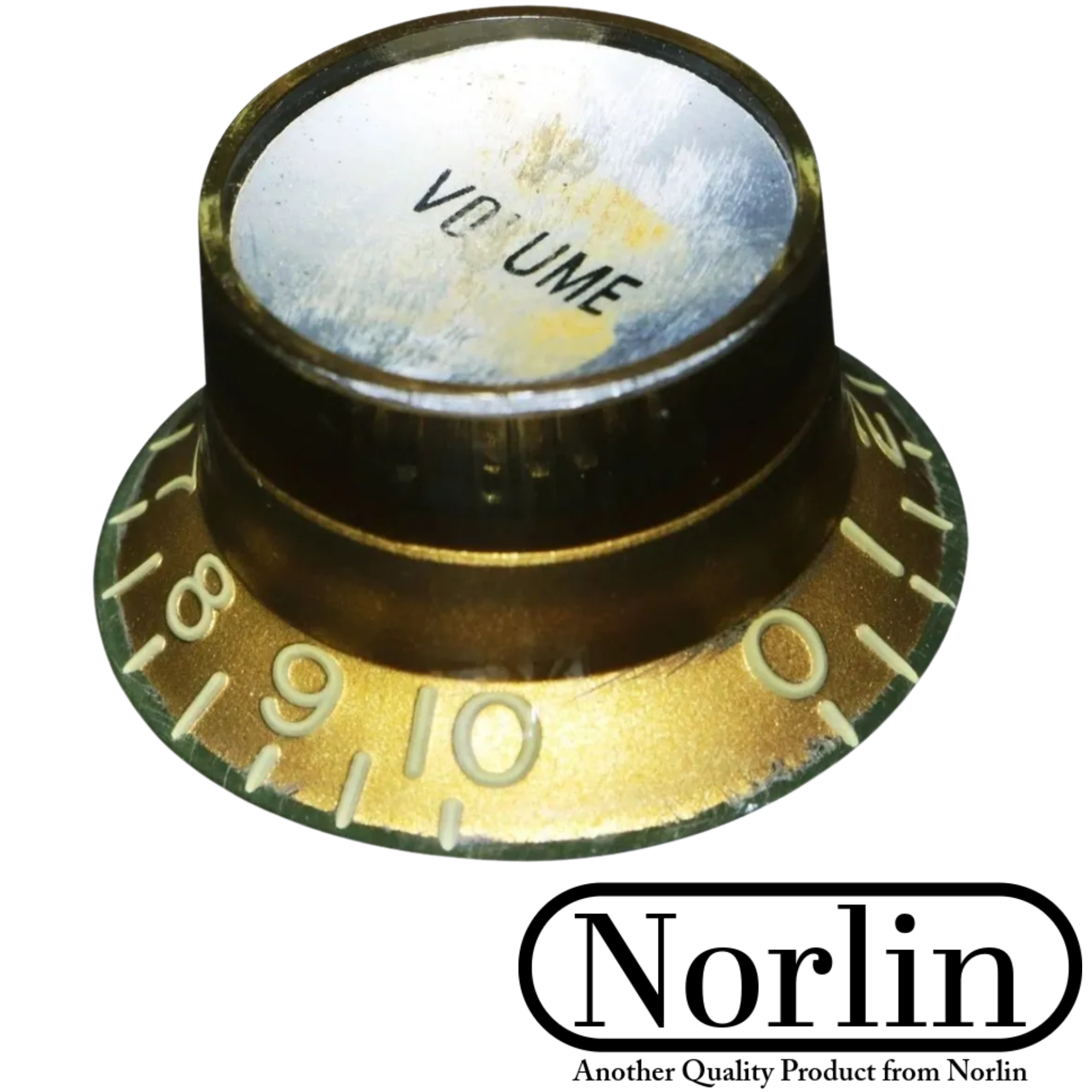 Aged Relic Top Hat Reflector Tone & Volume Knob for Gibson® Guitars (Inch)