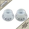 Embossed Low Top Hat Reflector Tone MOD Knob for Gibson® Guitars