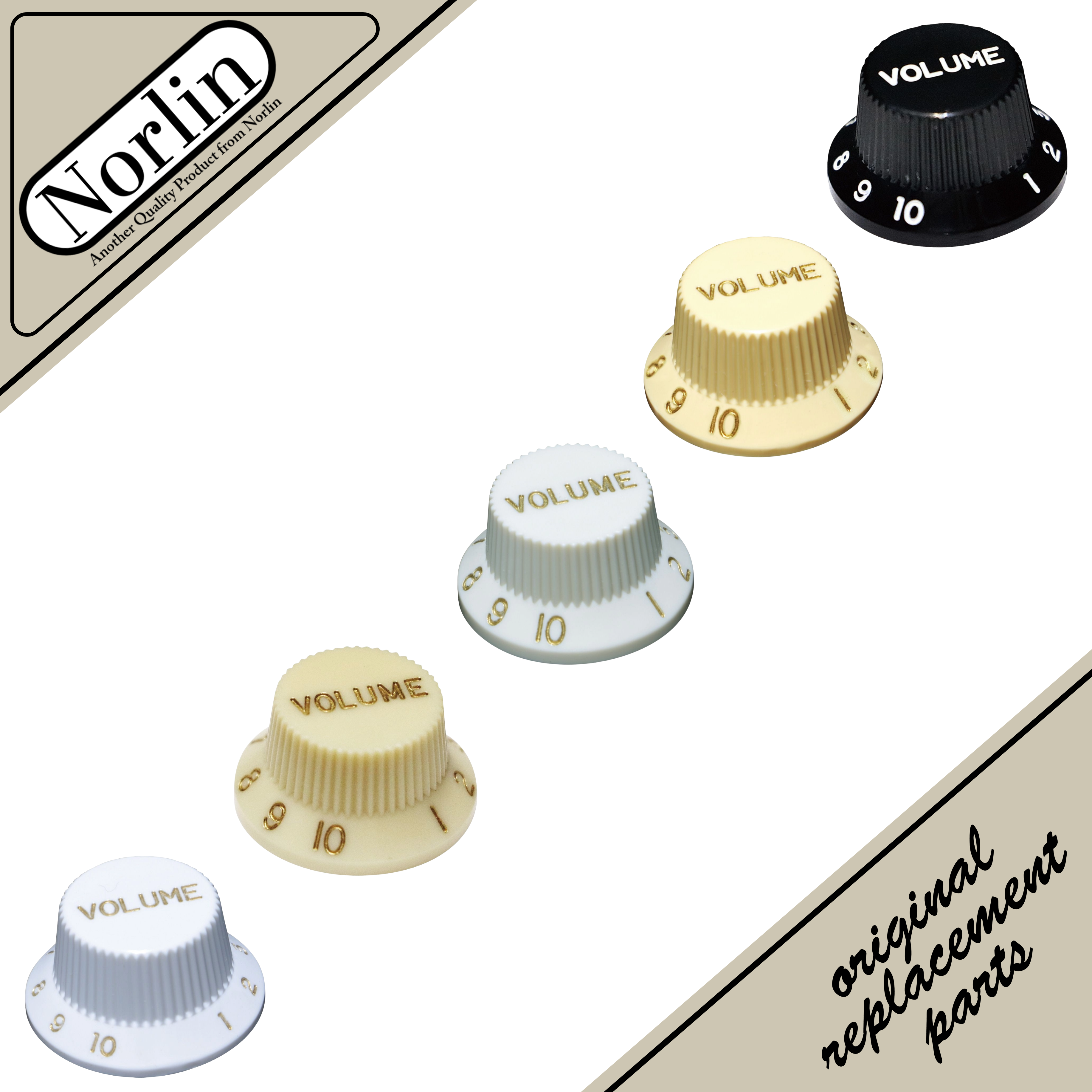 Top Hat Volume Knob for Fender® Stratocaster® Guitars