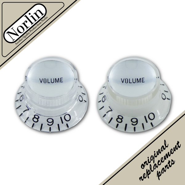 Embossed Low Top Hat Reflector Volume MOD Knob for Gibson® Guitars