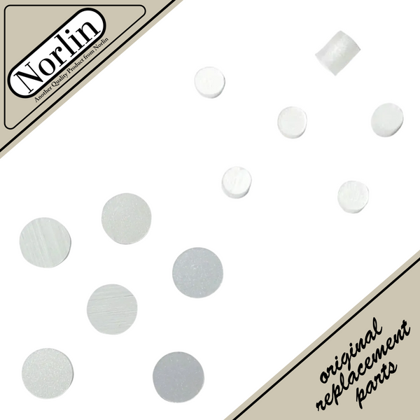 Acrylic White Pearl Side Position Dots & Inlays for Guitar (10-Pack)