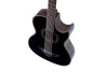 Oscar Schmidt OH32SEQTB Acoustic Electric Bajo Quinto w/Bag. Quilt Trans Black